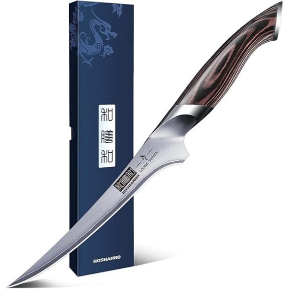 HOSHANHO 7-Inch Sharp Boning Knife High Carbon Steel