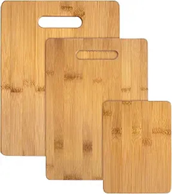 Totally Bamboo 3-Piece Bamboo Cutting Board Set