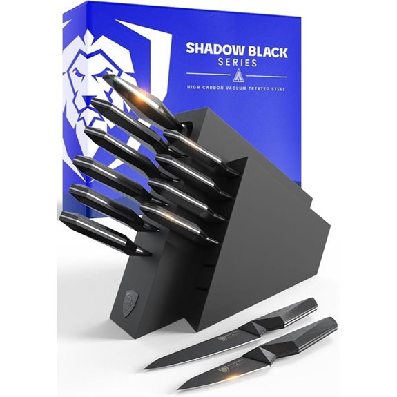 DALSTRONG 12-Piece Knife Block Set Black Titanium Coated