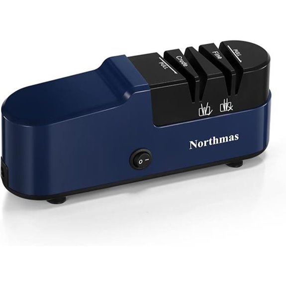 Electric Knife Sharpener with 2 Stages Blue
