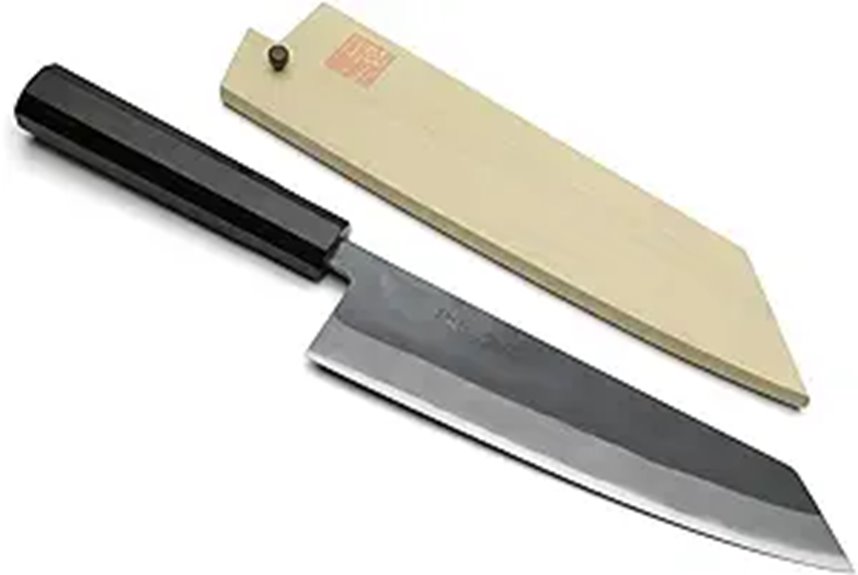 Yoshihiro Black-Forged High Carbon Kiritsuke Knife