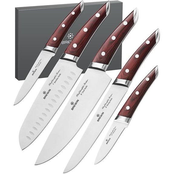 Brewin CHEFILOSOPHI 5-Pc Japanese Chef Knife Set