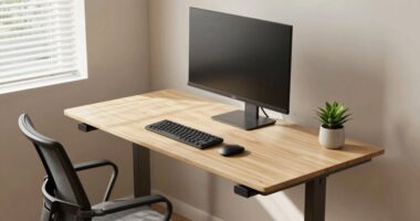adjustable desk for focus