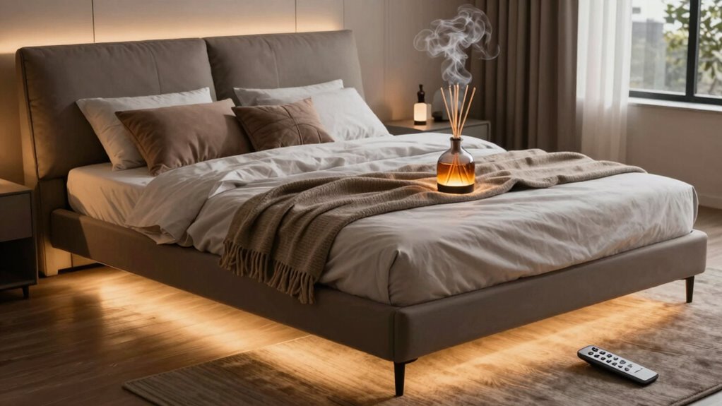 calming sensory bedtime environment