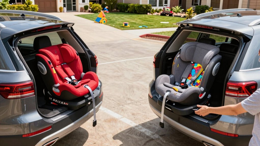 consistent organized car seat system