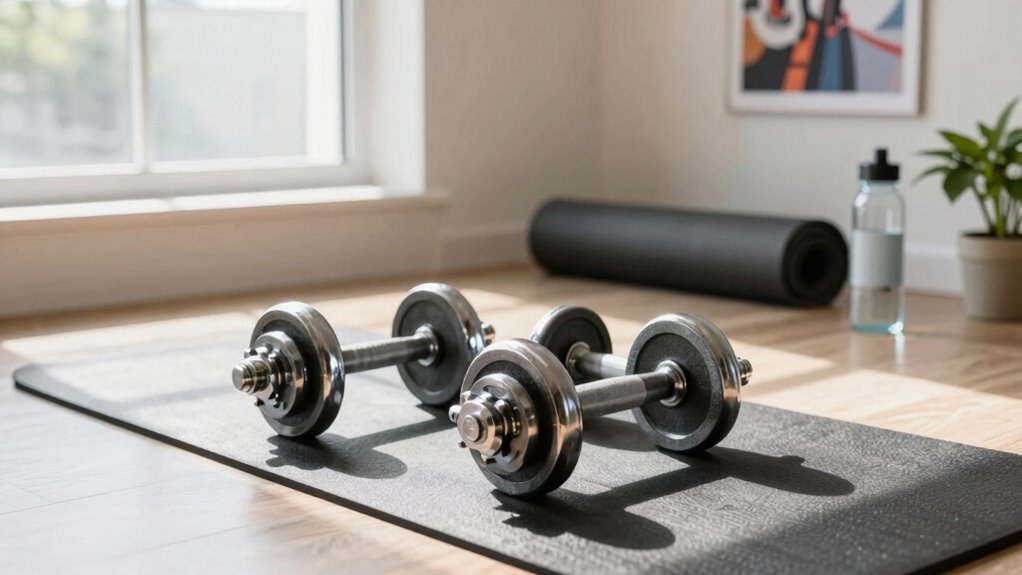 create safe home dumbbell routine