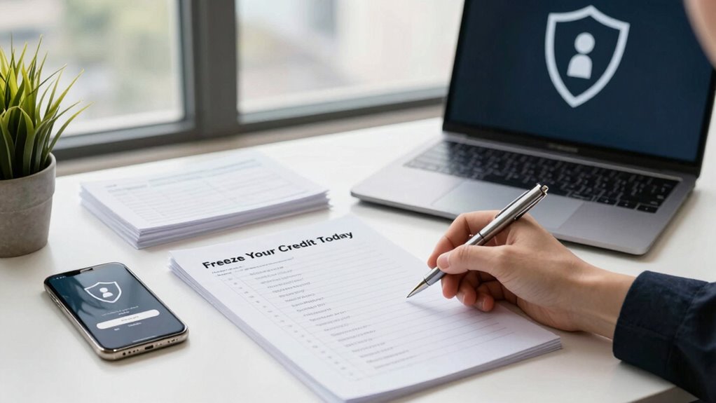 credit freeze checklist