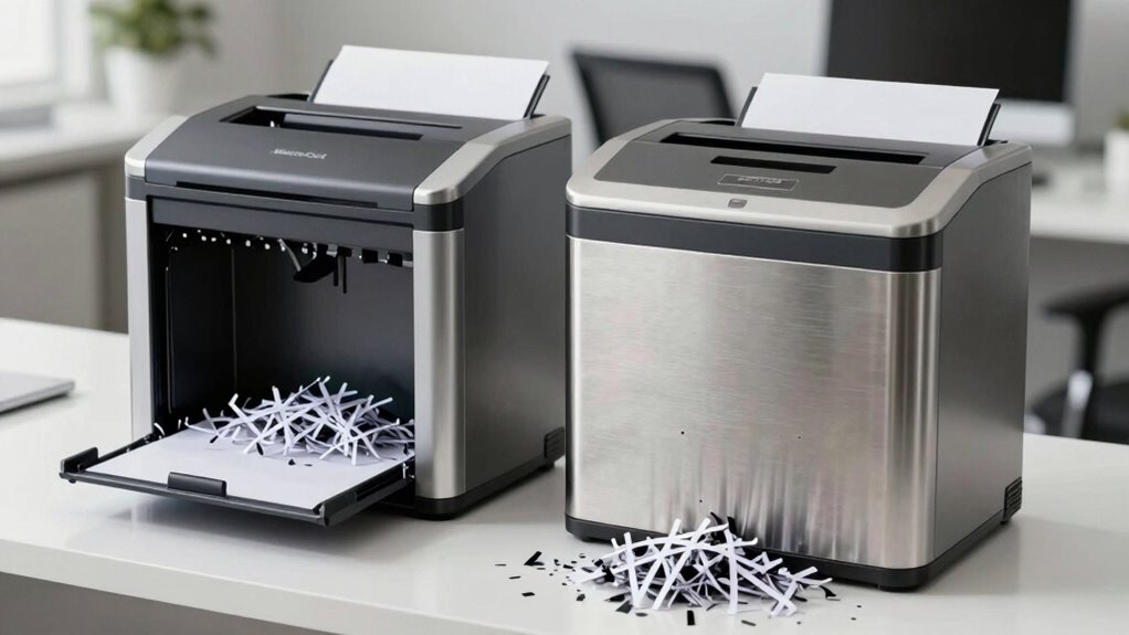 cross cut shredders last longer