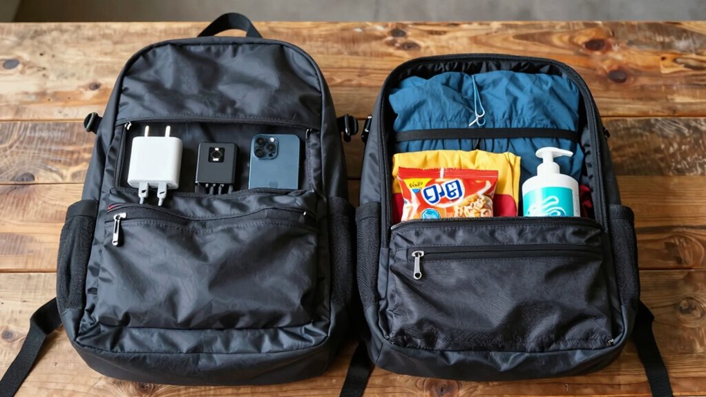 dual home backpack reminder system
