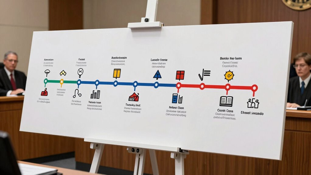 effective court timeline presentation