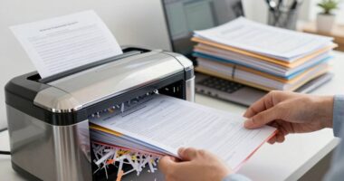 financial document disposal guidelines