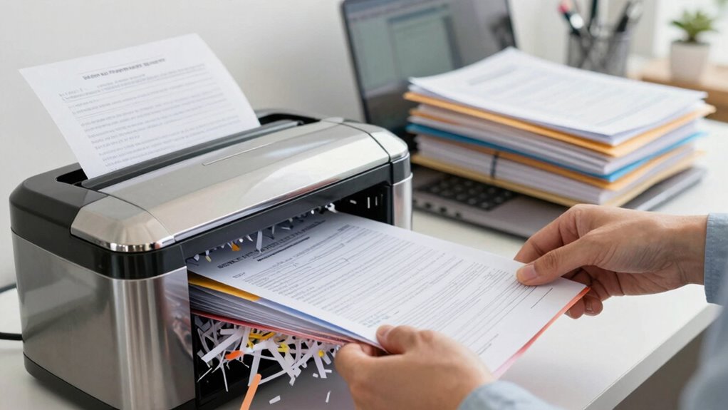 financial document disposal guidelines