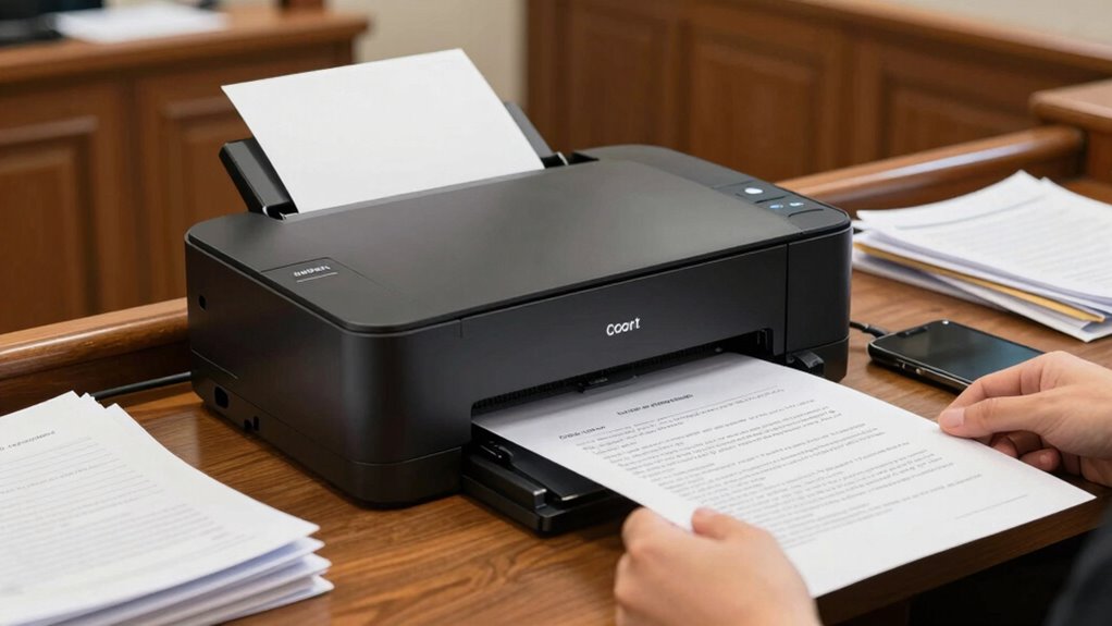 portable legal document printers