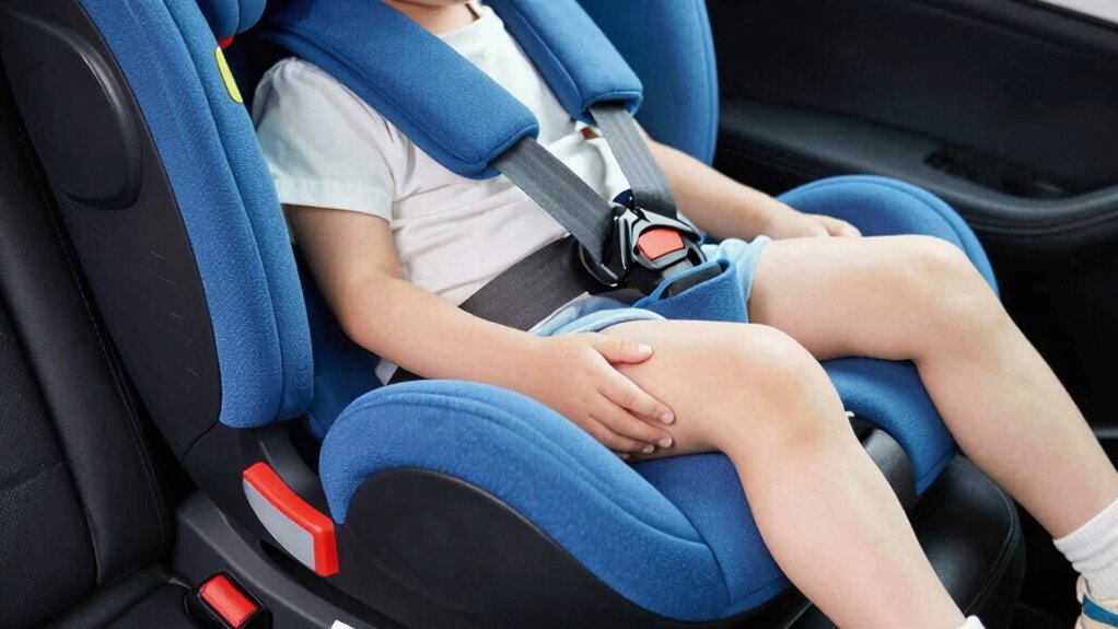 proper seat belt and position