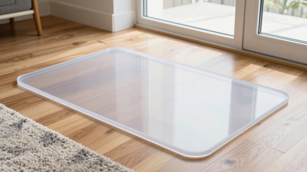 protect floors with chair mat