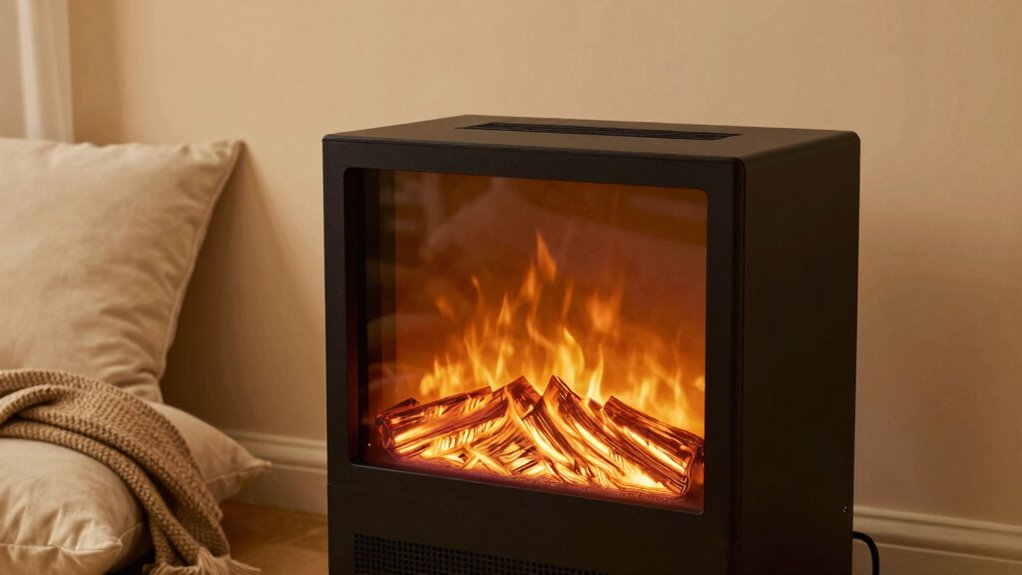 safe electric fireplace use