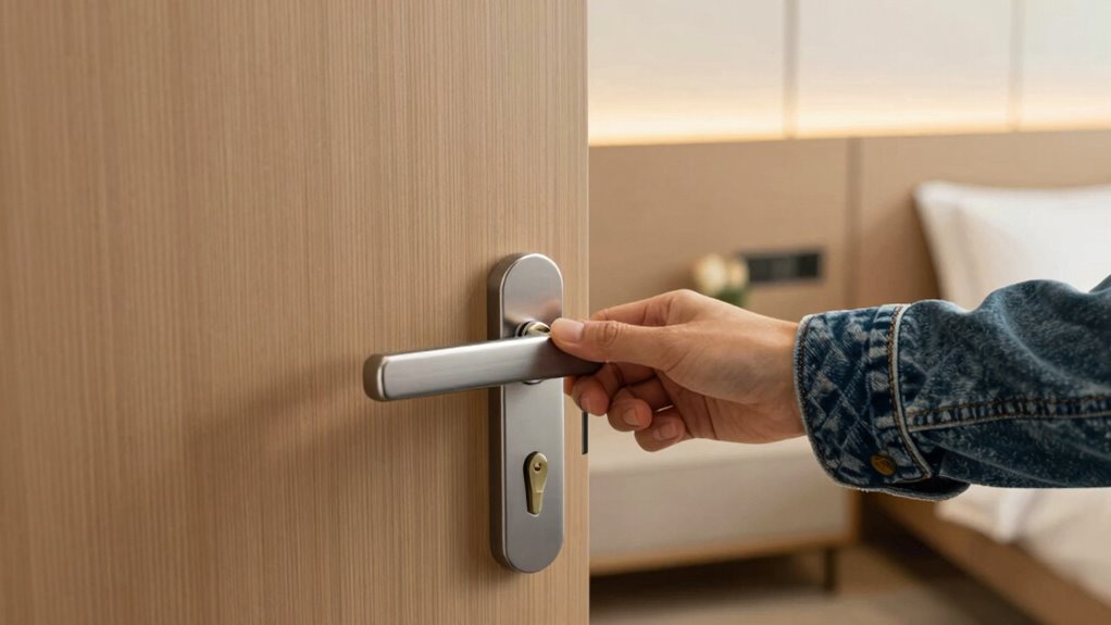 secure door immediately upon entry