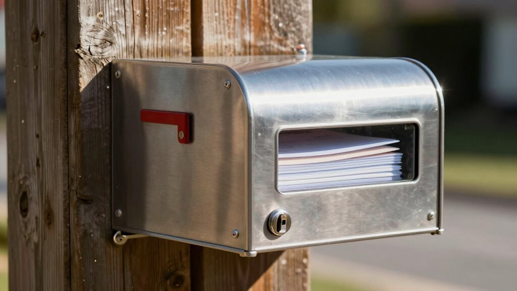 secure weatherproof mailbox features