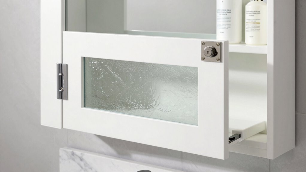 securely install medicine cabinet lock