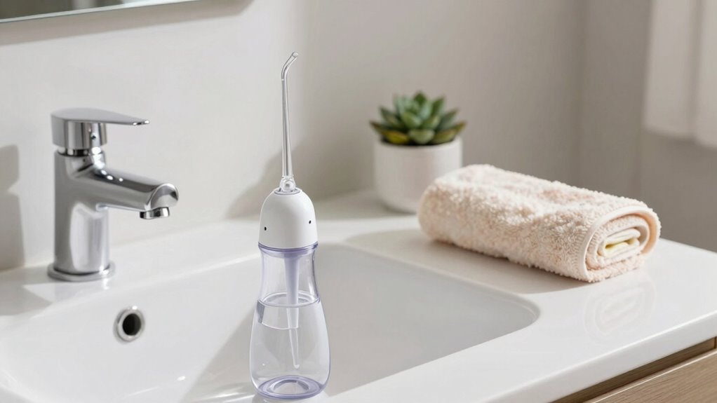 simple water flossing habit