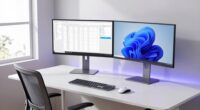 top dual monitor office setups