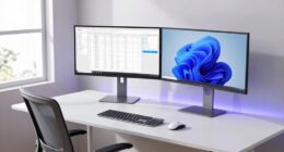 top dual monitor office setups
