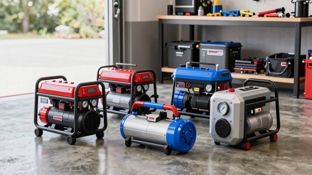 top garage portable compressors