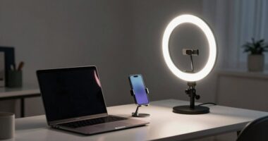 top video conferencing ring lights