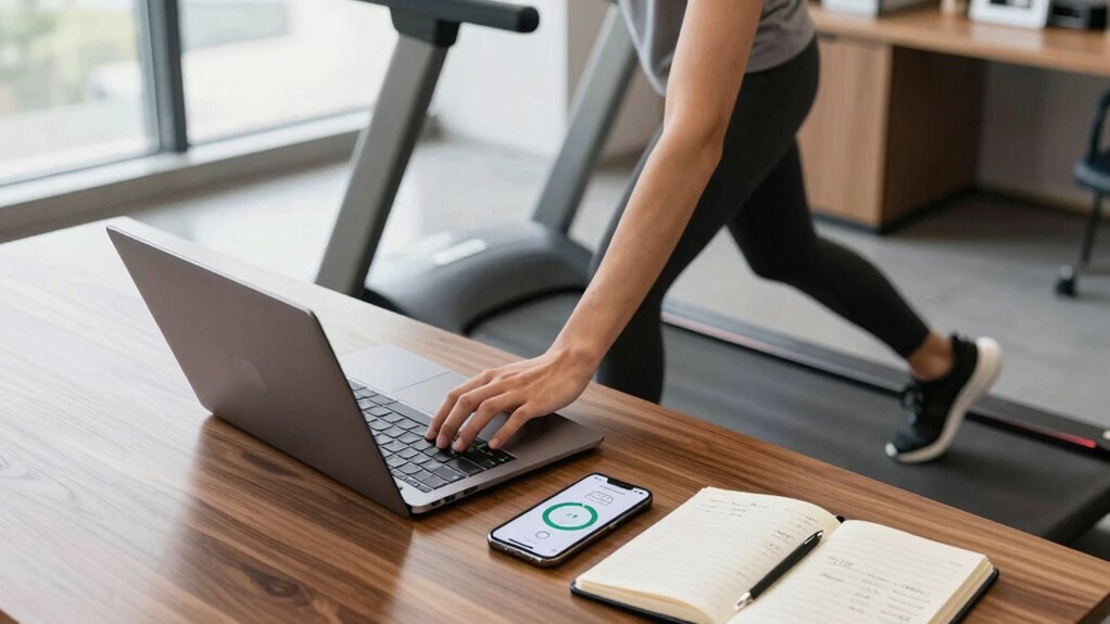 track treadmill activity progress