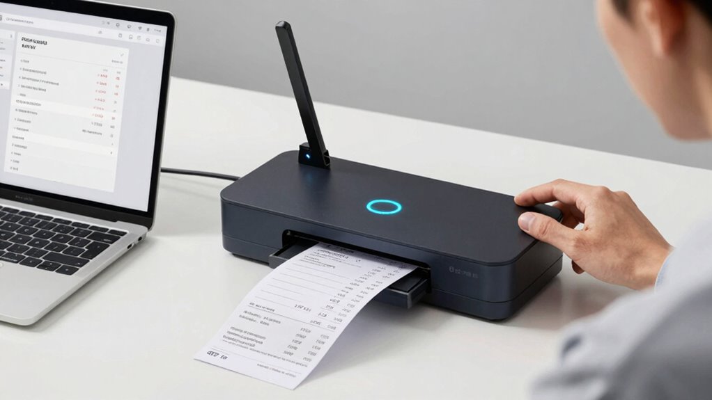 troubleshooting receipt scanner setup