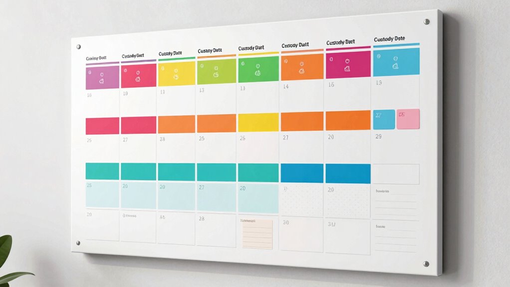 use color coded custody visuals