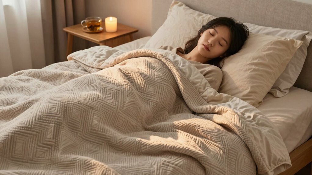 using blankets for calming