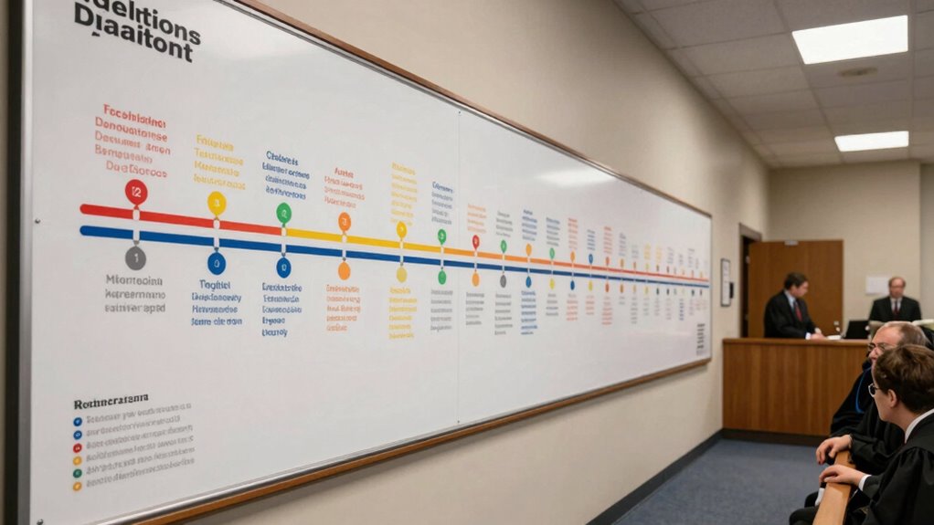 visual timelines clarify complex information