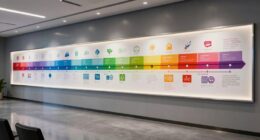 wide format timelines showcase