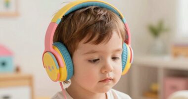 child headphones reduce stress