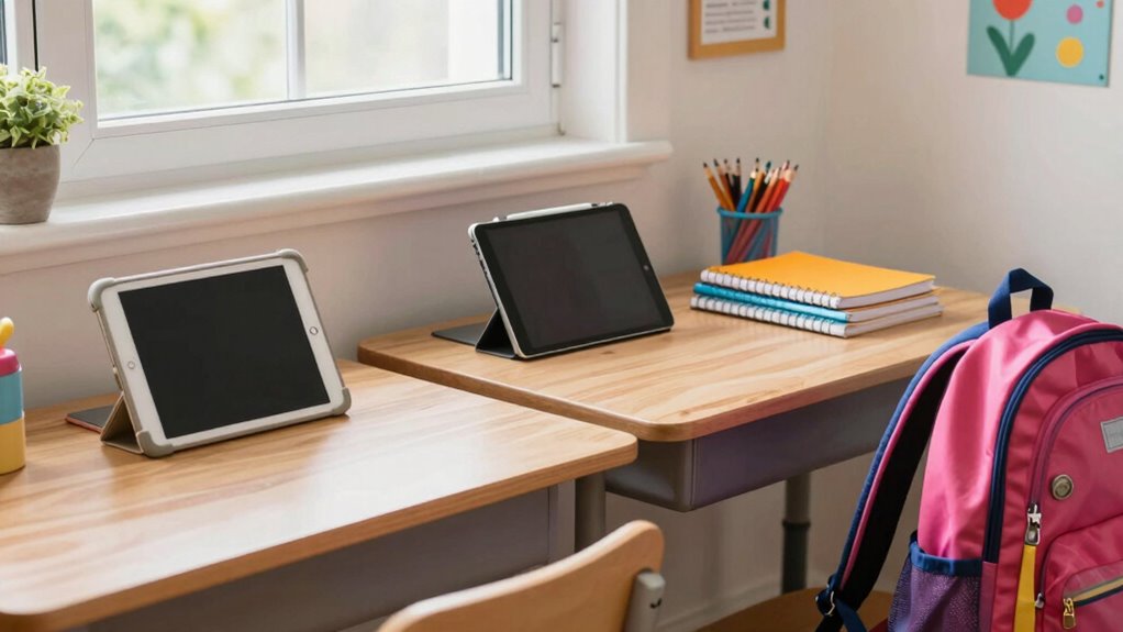dual home organized learning environment