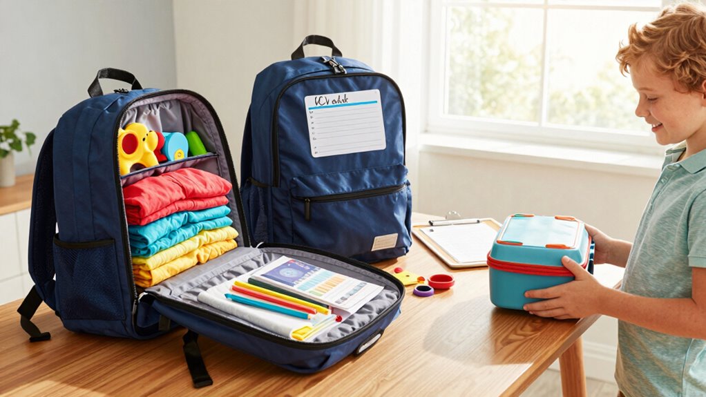 efficient packing routine for kids