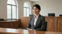 maintain composure in court