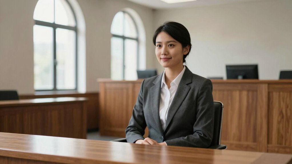 maintain composure in court