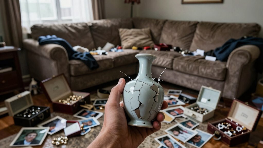 manipulating shared assets during separation