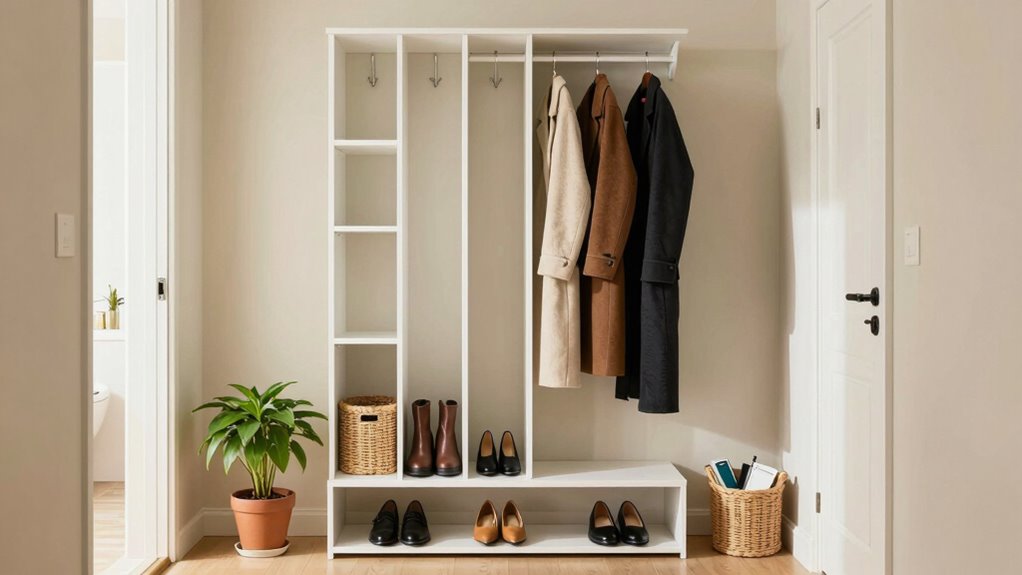 organized calming entryway sanctuary