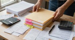 sort and file finances