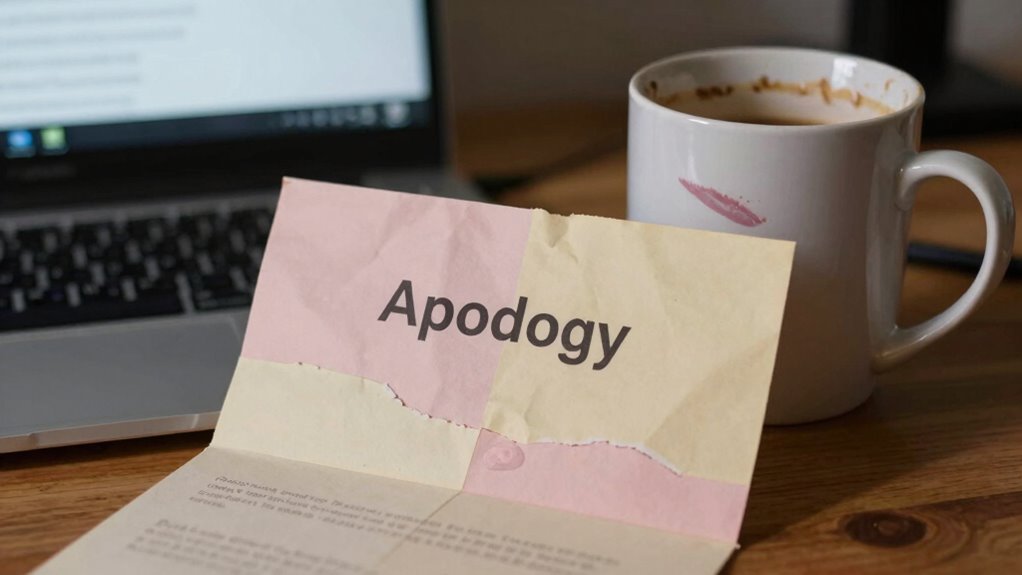 unresolved passive aggressive apology