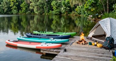 water sports and camping gear