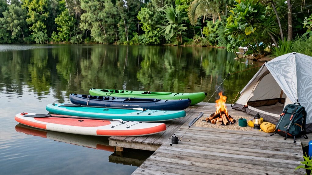 water sports and camping gear