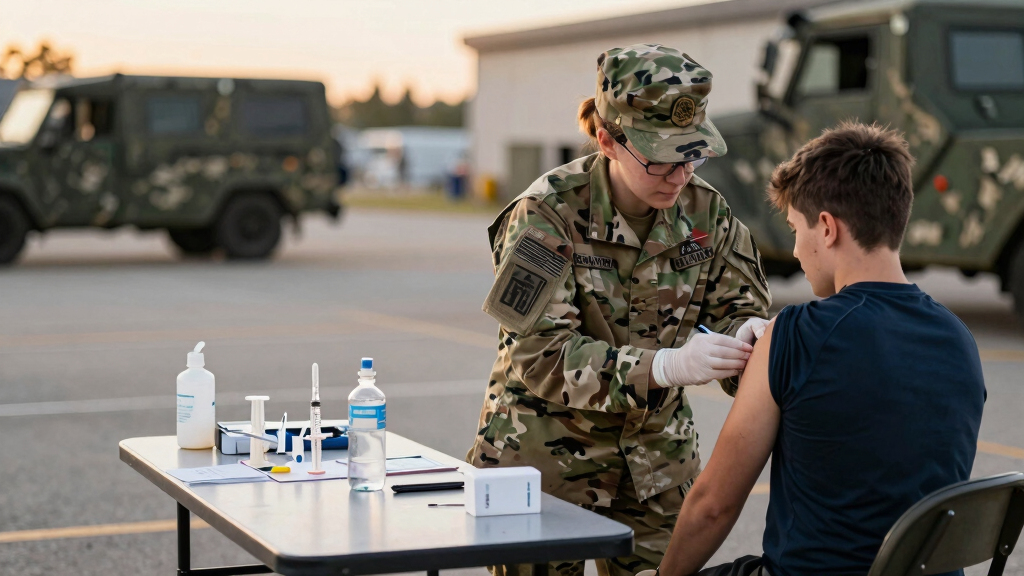 Military requiring flu vaccines for recruits as Air Force base deals with outbreak